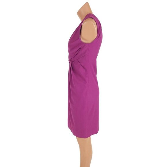Moschino Cheap And Chic One Shoulder Midi Dress Size 42 US 8 Purple $349 - Picture 5 of 11